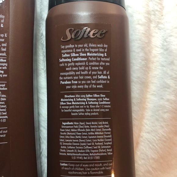 Softee Silken Shea Shampoo & Conditioner 12.5 oz - Picture 2 of 2